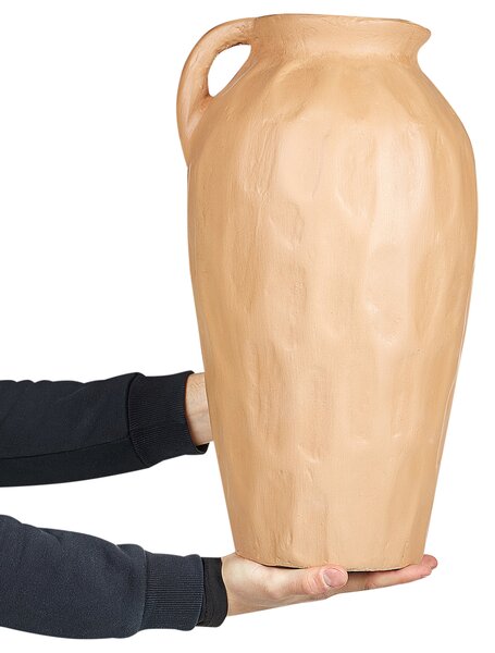 Dekoratívna váza oranžová terakota 47 cm ručná výroba klasický dizajn doplnky dekorácie obývacia izba