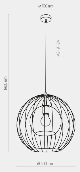 Luster na lanku UNIVERSO 1xE27/60W/230V