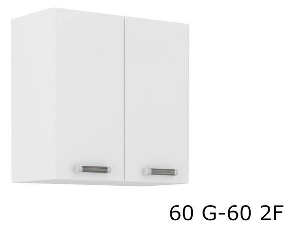 Kuchynská skrinka horná dvojdverová EPSILON 60 G-60 2F, 60x60x31, biela