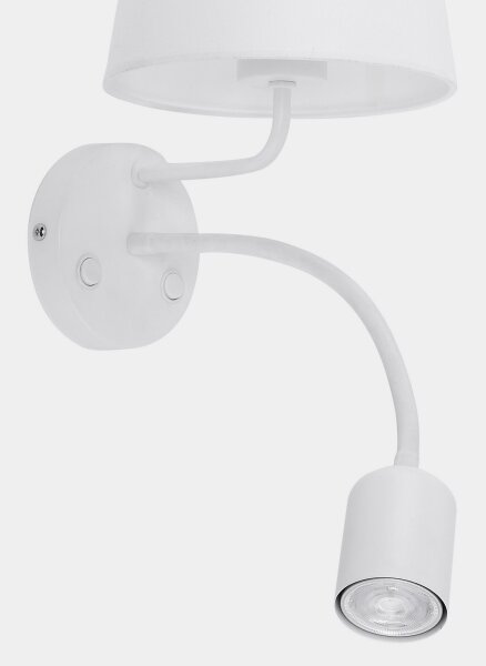 Nástenná lampa MAJA 1xE27/15W/230V + 1xGU10/10W/230V biela
