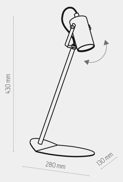 Stolná lampa REDO 1xGU10/10W/230V čierna