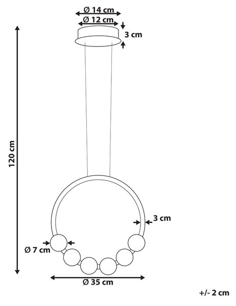 Závesná lampa Zlaté hliníkové integrované LED svetlo Novinka okrúhleho tvaru Závesné moderné osvetlenie Glamour