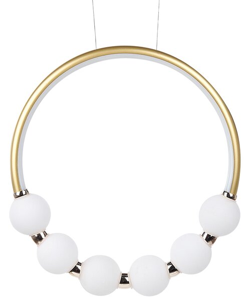 Závesná lampa Zlaté hliníkové integrované LED svetlo Novinka okrúhleho tvaru Závesné moderné osvetlenie Glamour