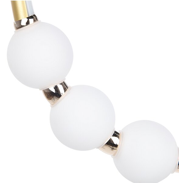 Závesná lampa Zlaté hliníkové integrované LED svetlo Novinka okrúhleho tvaru Závesné moderné osvetlenie Glamour