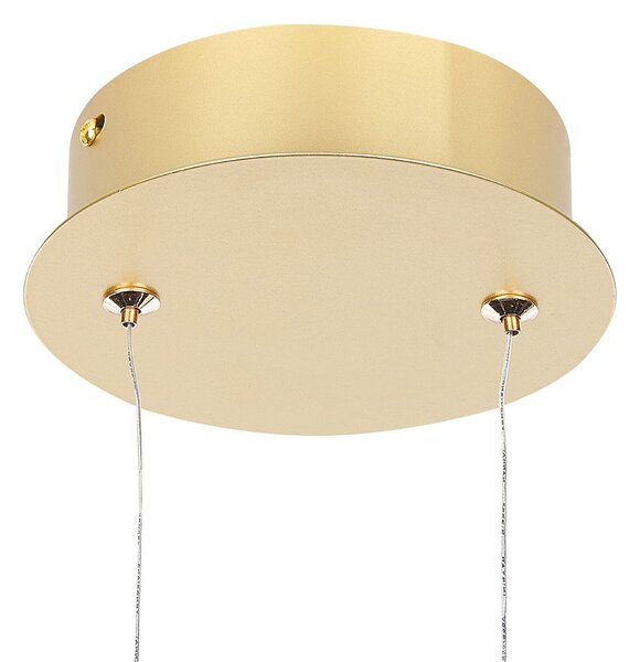 Závesná lampa Zlaté hliníkové integrované LED svetlo Novinka okrúhleho tvaru Závesné moderné osvetlenie Glamour
