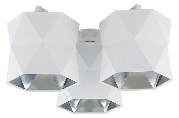 Prisadený luster SIRO 3xE27/15W/230V biela/strieborná
