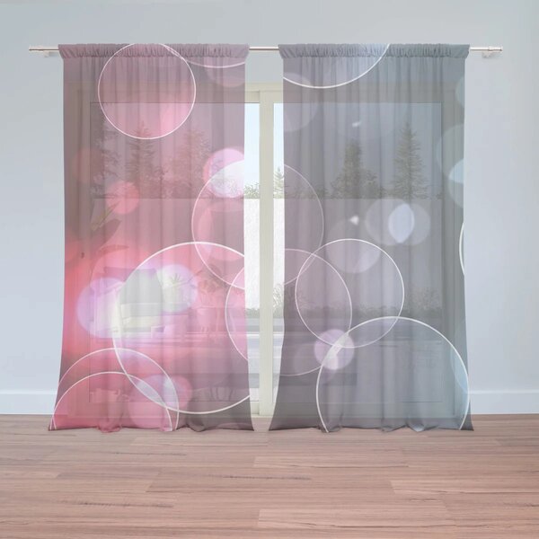 Sablio Záclony Bublinová abstrakcia: 2ks 150x250cm