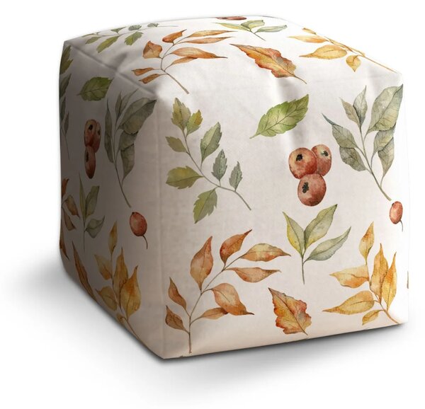 Sablio Taburet Cube Farby jesene - 40x40x40 cm