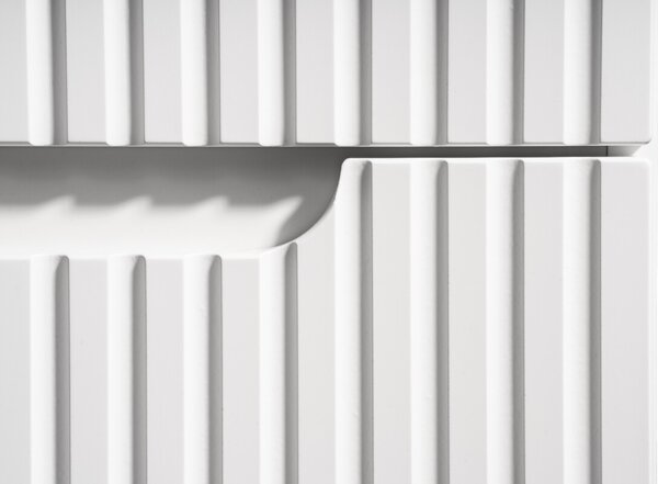 Comad Závesná skrinka pod umývadlo Nova White I s doskou 80 cm biela/dub coast evoke