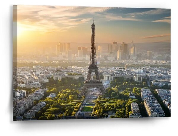 Sablio Obraz Paríž Eiffelova veža Skyline - 90x60 cm