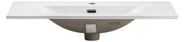 Comad Umyvadlová skrinka so zápustným umývadlom Nova White 80 cm biela
