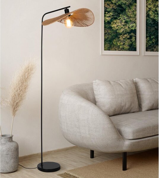 Eglo 31966 - Stojacia lampa SIRUELA 1xE27/42W/230V hnedá/čierna