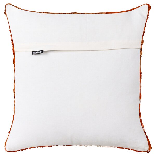 Sada 2 dekoratívnych vankúšov oranžová bavlnené obliečky polyester 45 x 45 cm všívaný vzor štvorcové vankúše