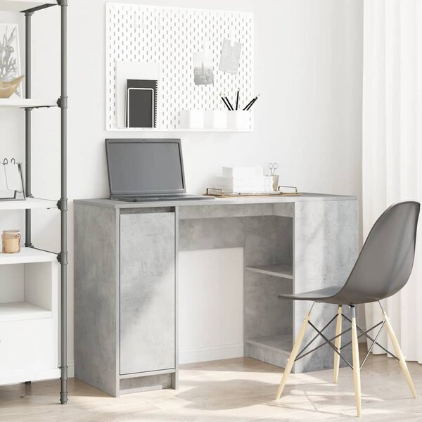 Maison Exclusive - písací stôl betónovo sivý 120x42x76 cm drevený materiál