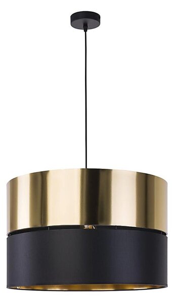 Luster na lanku HILTON 1xE27/25W/230V mosadz/čierna