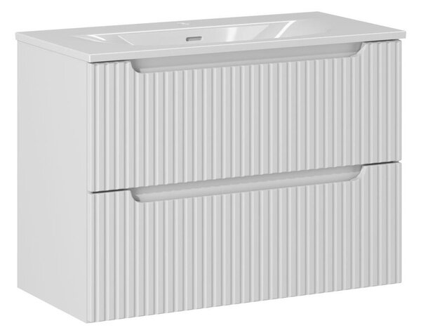 Comad Umyvadlová skrinka so zápustným umývadlom Nova White 80 cm biela