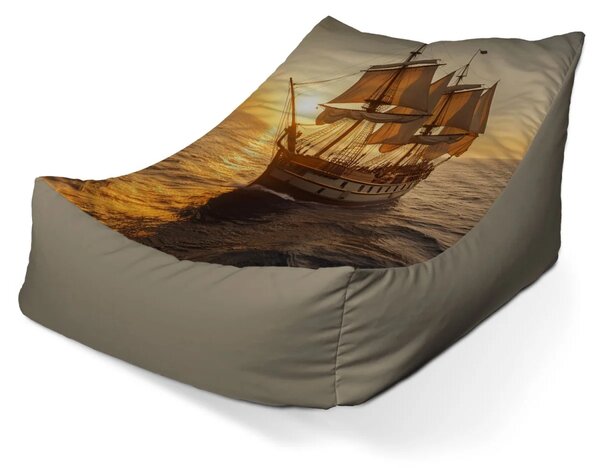 Sablio Sedací vak Lounge Plachetnica na pokojnom mori 2 - 80 x 95 x 50 cm