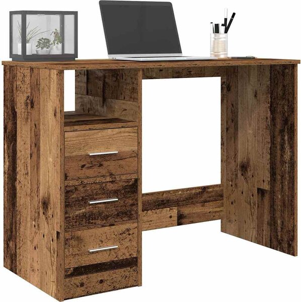 Maison Exclusive – písací stôl v štýle starého dreva 102 x 50 x 76 cm drevený materiál