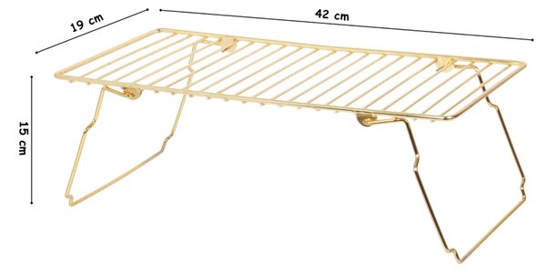 Kalune Design Univerzálny kovový stojan DOLAP zlatý