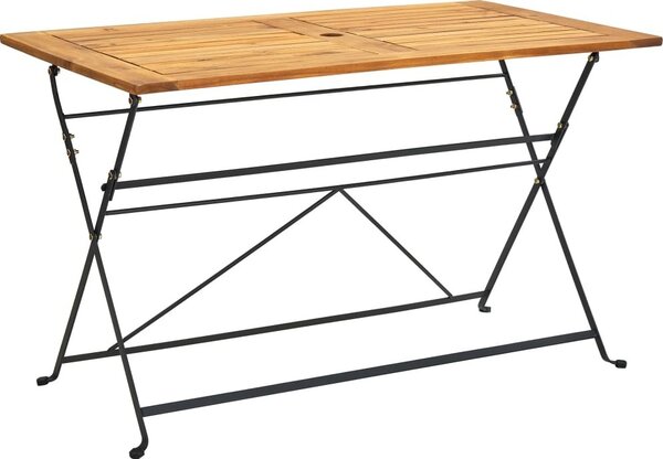 Maison Exclusive – Skladací záhradný stôl 120 x 70 x 74 cm z masívneho akátového dreva