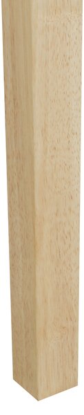 Jedálenský stôl prírodný jaseň MDF 150 x 90 cm nohy z kaučukového dreva dyhovaná doska prírodná povrchová úprava škandinávsky štýl
