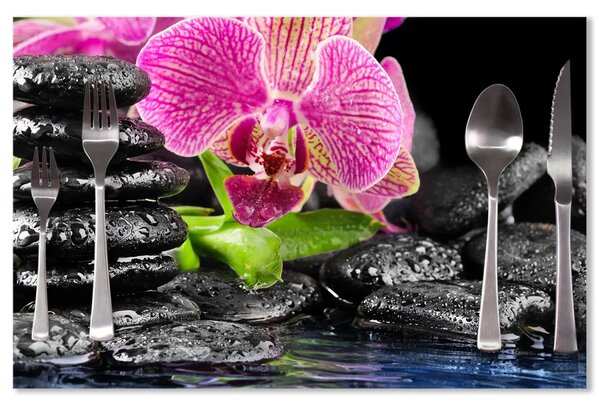 Sablio Prestieranie Orchidea na kameňoch: 40x30cm