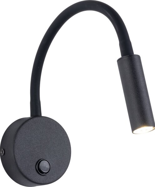 LED Nástenná lampa LAGOS 1xG9/3W/230V čierna
