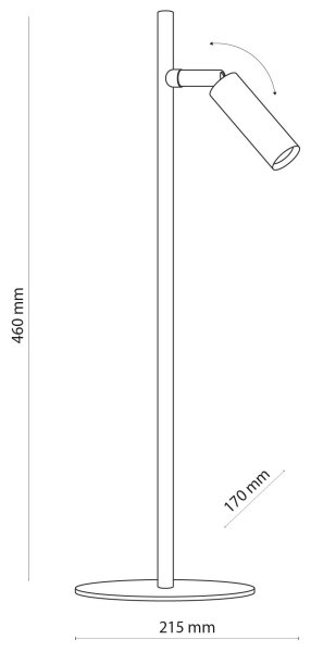 LED Stolná lampa LAGOS 1xG9/6W/230V 4000K čierna/zlatá