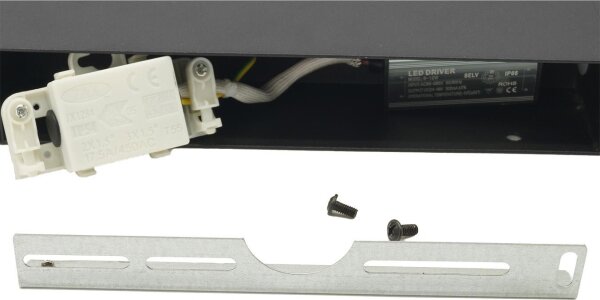 LED Vonkajšie nástenné svietidlo 2xLED/4W/230V IP54 30 cm čierna