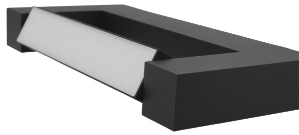 LED Vonkajšie nástenné svietidlo 2xLED/16W/230V IP54 90 cm čierna