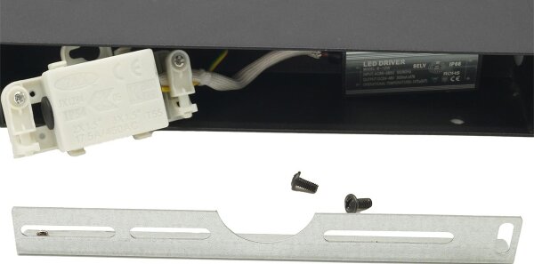 LED Vonkajšie nástenné svietidlo 2xLED/16W/230V IP54 90 cm čierna