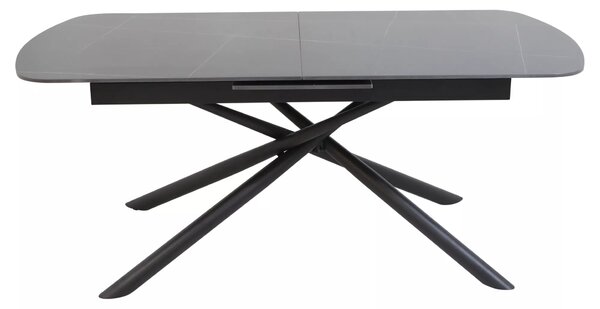 Rozkladací jedálenský stôl 160(200)x90 NAZMUL - čierny