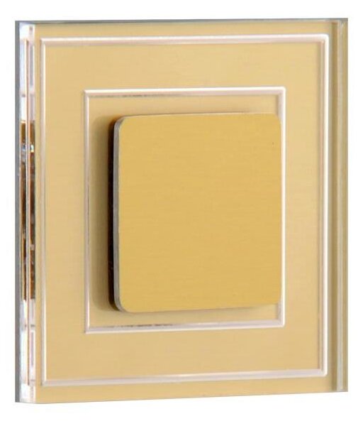 LDST KE-01-SZ-BC8 - LED schodiskové svietidlo KELLY 8xLED/1,2W/230V zlatá 3500K