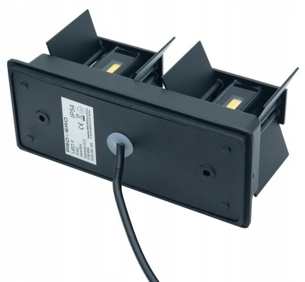 LED Vonkajšie nástenné svietidlo LED/12W/230V IP54 čierna