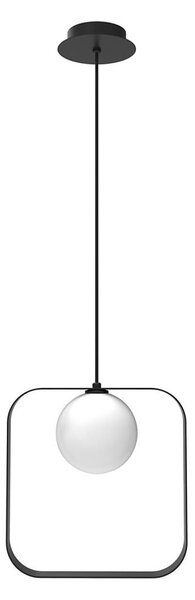 Luster na lanku TULA 1xG9/28W/230V hranatý čierna