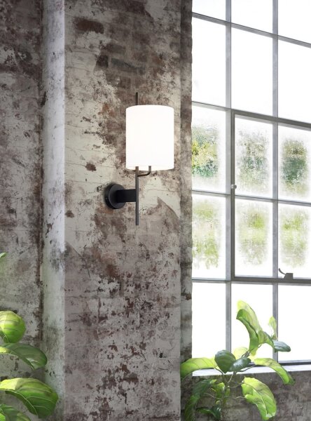 Nástenná lampa TOKYO 1xE27/40W/230V čierna/biela