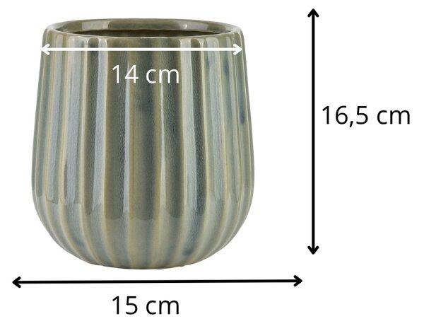 Mondex Váza Arina 16,5 cm modrá