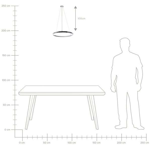 Závesná lampa strieborná kovová ø 40 cm hliníková s LED svetlami okrúhle závesné moderné glamour svietidlo