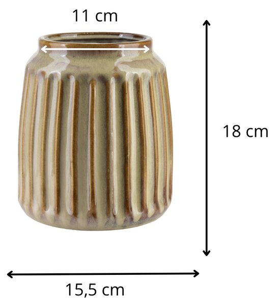 Mondex Váza Arina 18 cm béžová