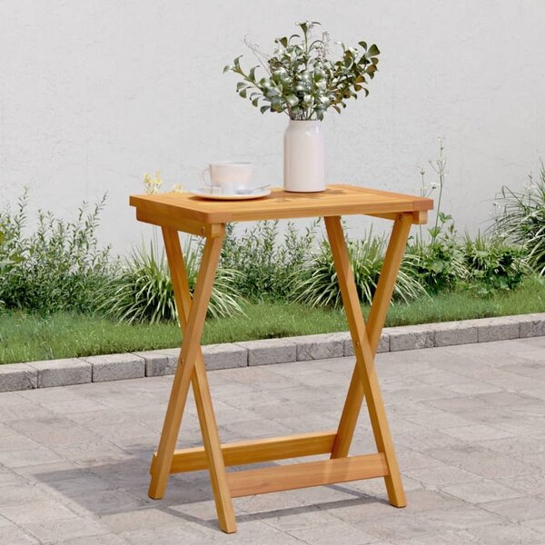 Maison Exclusive – skladací záhradný stôl 50 x 36 x 60 cm z masívneho akátového dreva