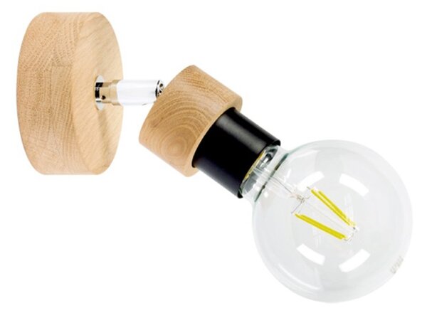 Spot-Light 2834174 - Nástenné bodové svietidlo MARJOLAINE 1xE27/25W/230V dub