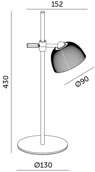 LED Stmievateľná nabíjacia stolná lampa LED/3,5W/5V 3000/4000/6500K čierna