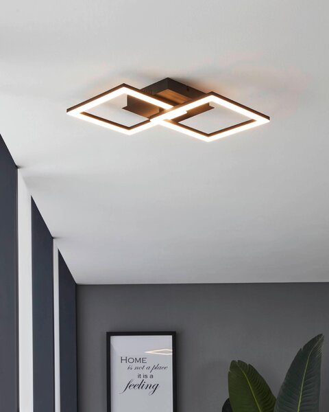 STROPNÉ LED SVIETIDLO, 52,5/31/8 cm Eglo - Online Only bytové doplnky, Online Only