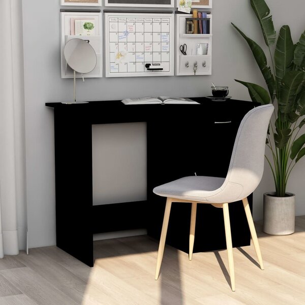 Maison Exclusive - písací stôl čierny 100x50x76 cm drevený materiál