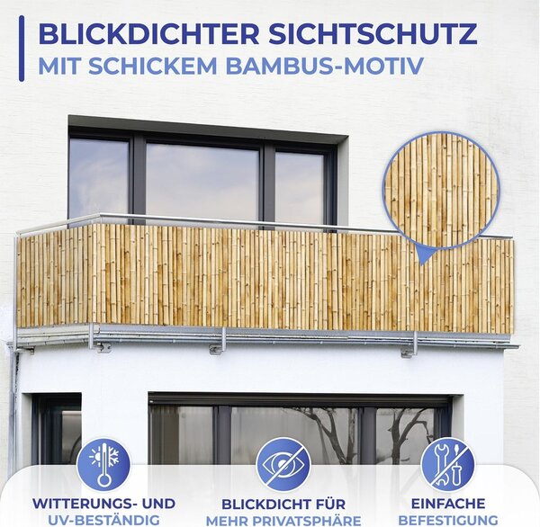 Svetlohnedá plastová balkónová zástena 500x85 cm – Maximex