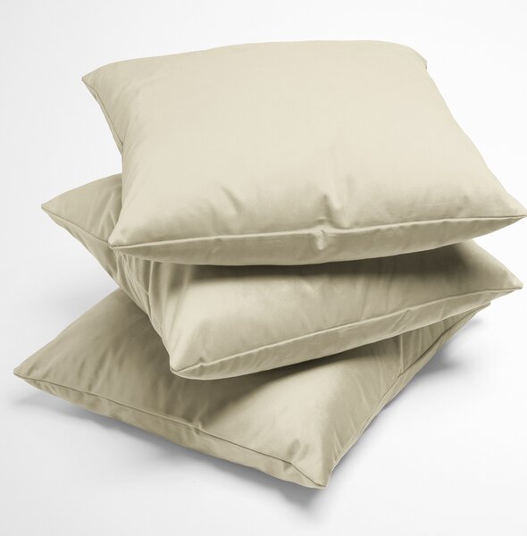 Biante Zamatová obliečka na vankúš Velvet Prémium SVP-003 Smotanová 50x50 cm - SKLADOM