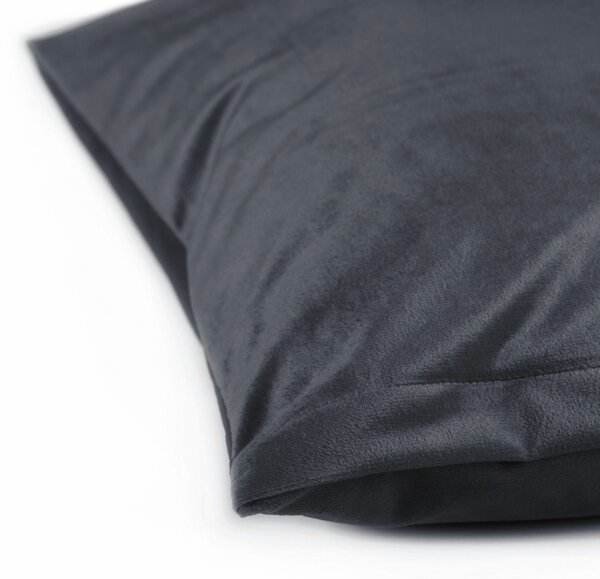 Biante Zamatová obliečka na vankúš Velvet Prémium SVP-004 Antracitovo sivá 30 x 50 cm