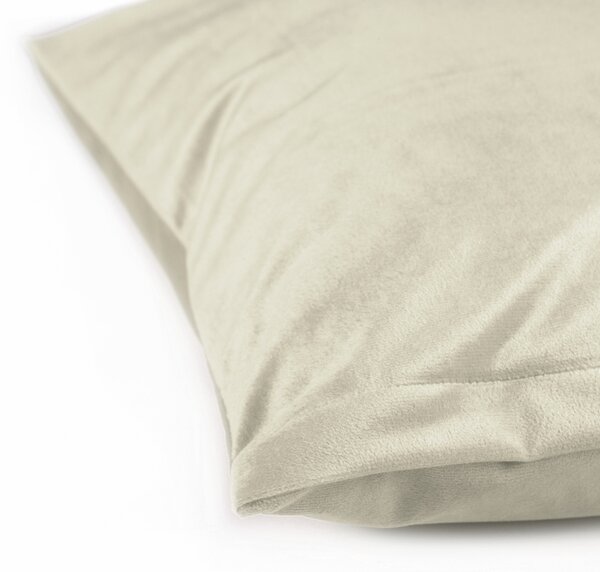 Biante Zamatová obliečka na vankúš Velvet Prémium SVP-003 Smotanová 50x50 cm - SKLADOM