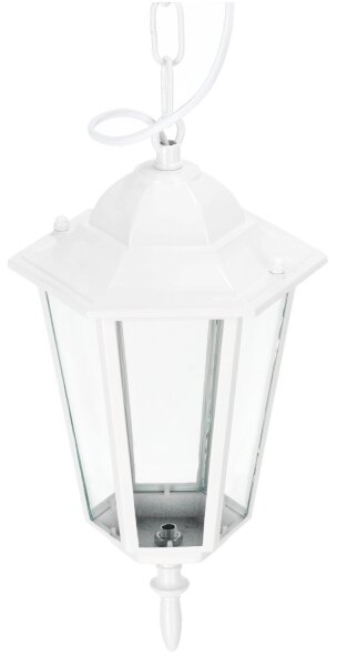 Vonkajší luster na reťazi 1xE27/60W/230V IP44 biela