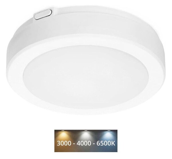 LED Kúpeľňové stropné svietidlo NAIROS LED/12W/230V 3000/4000/6500K IP65 biela
